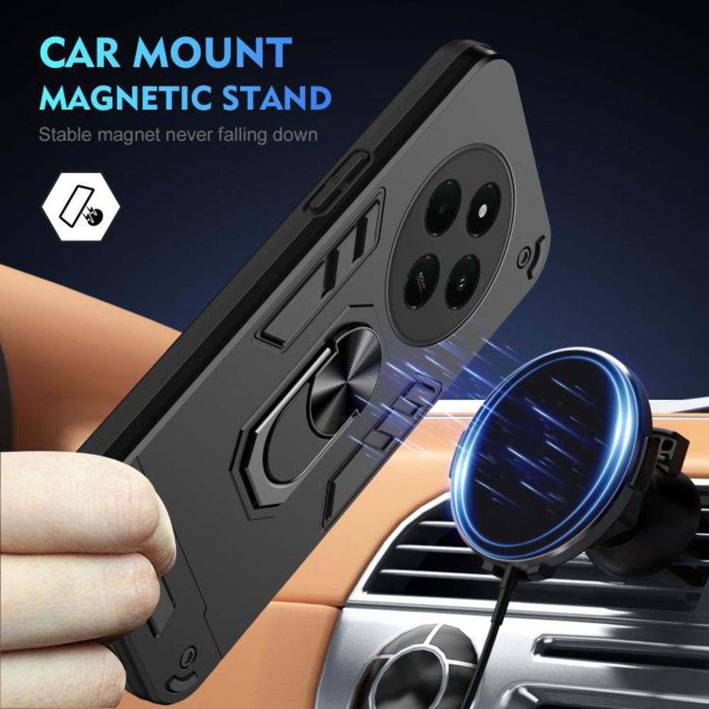 Torbica Hard Ring za Xiaomi Redmi 14C/Redmi A4 tamno siva