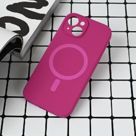 Torbica Magsafe Pure color za iPhone 15 6.1 tamno pink