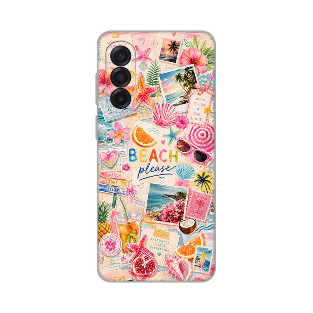 Torbica Silikonska Print Skin za Samsung A175F Galaxy A17 Beach Please