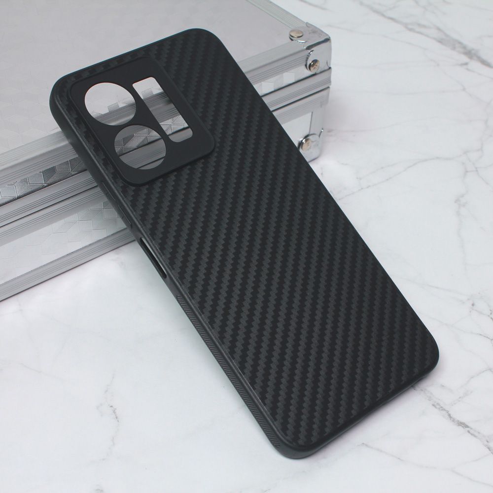 Torbica Carbon fiber za Vivo Y22s/Y35 crna