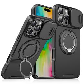 Slika Torbica CamShield Ring stand za iPhone 16 Pro 6.3 crna