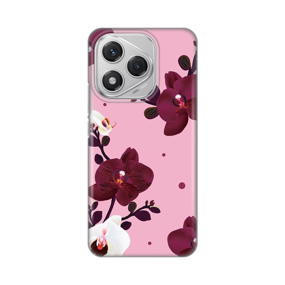 Torbica Silikonska Print Skin za Honor 400 Lite Pink Orchid