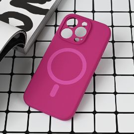 Torbica Magsafe Pure color za iPhone 16 Pro 6.3 tamno pink