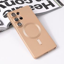 Slika Torbica Magsafe Chrome za Samsung S938B Galaxy S25 Ultra zlatna