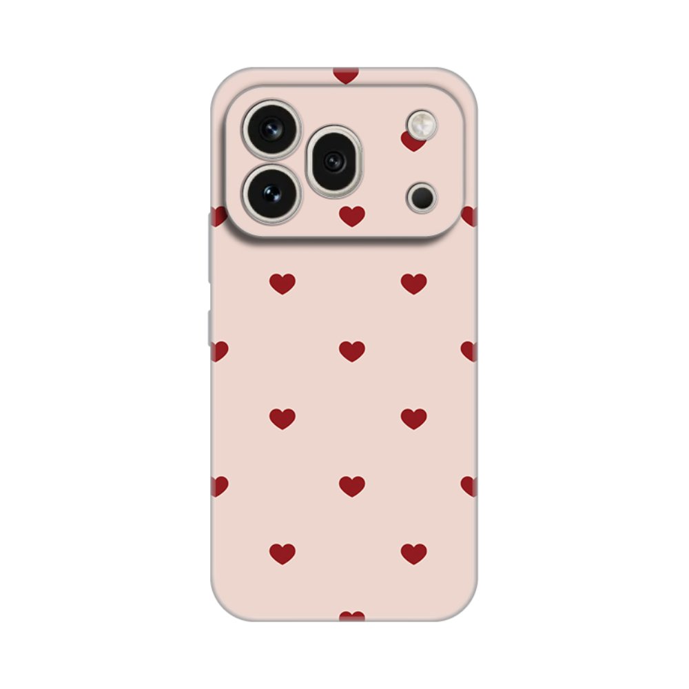 Torbica Silikonska Print za Honor 600 Pro Beige Hearts