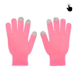Rukavice za touch screen RY M (22cm) pink