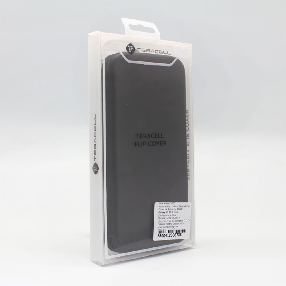 Torbica Samsung A6 2018 Teracell Flip Cover A600 Crna,roze,z - slika 3
