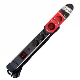 Slika Produzni kabl sa prenaponskom zastitom Stark Pro Alu 1.8m/5 uticnica/prekidac