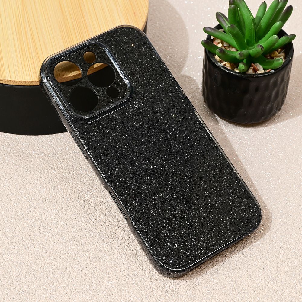 Torbica Sparkle Dust za iPhone 16 Pro 6.3 crna