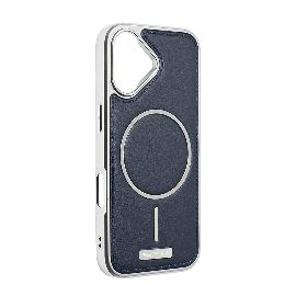 Slika Torbica Magsafe Urban Leather za iPhone 17 6.3 tamno plava