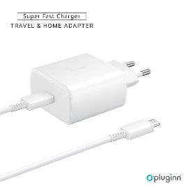 Kucni Punjac Pluginn AJ-45 KP45W PD Fast 45W za Samsung sa PD Type C kablom CE beli