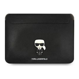 "Torba za laptop Karl Lagerfeld Sleeve Saffiano Ikonik 16." crna (KLCS16PISFBK)"
