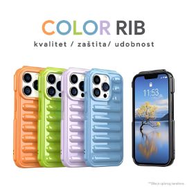 Torbica Color Rib za iPhone 14 6.1 lila
