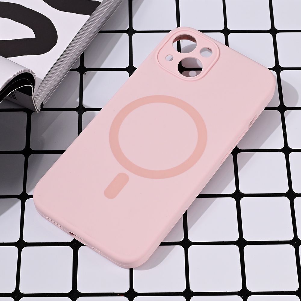 Torbica Magsafe Pure color za iPhone 15 6.1 roze