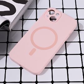 Torbica Magsafe Pure color za iPhone 15 6.1 roze