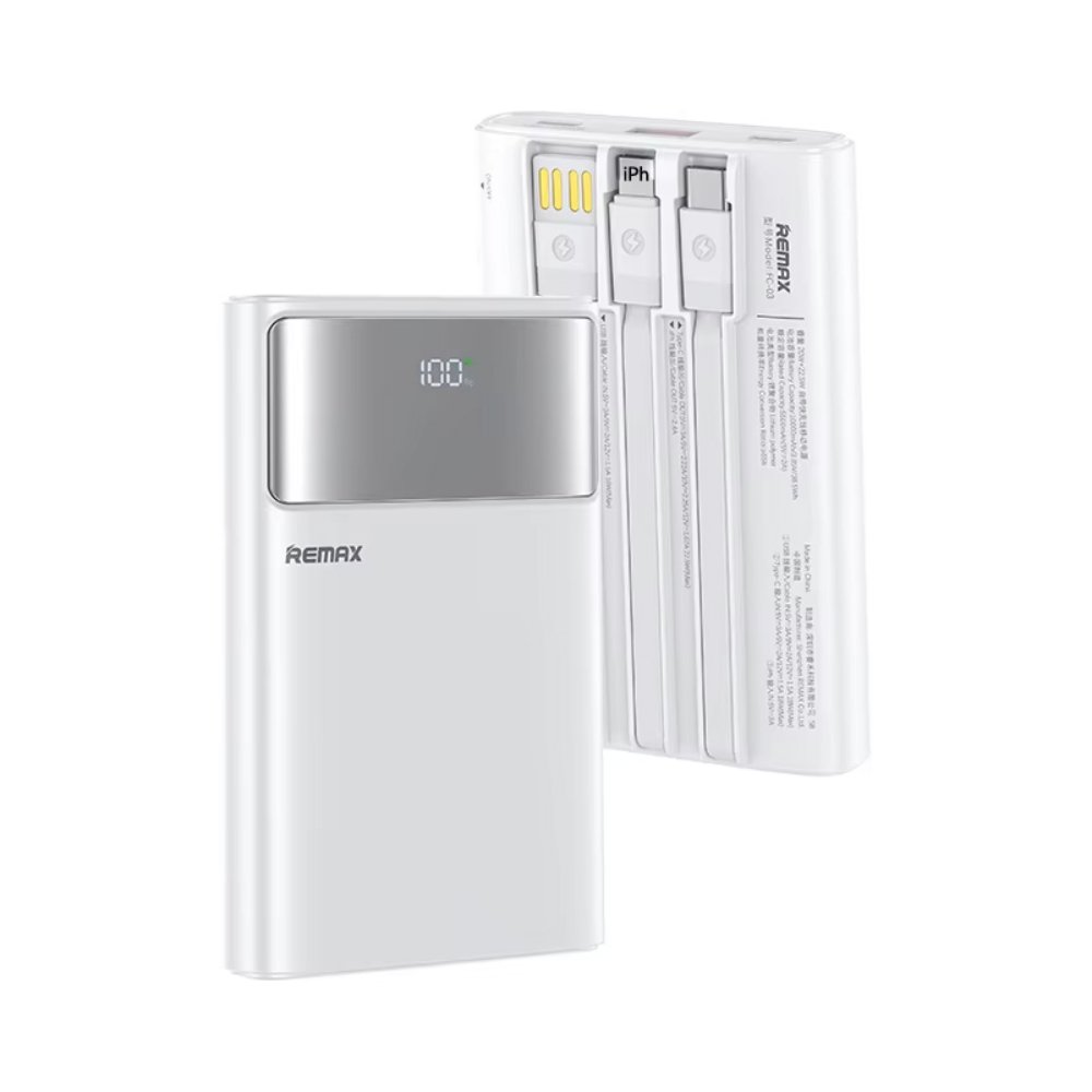 Power bank prenosiva baterija REMAX FC-03 20W+22.5W 10000mAh bela