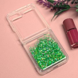Slika Torbica Glitter za Samsung F731B Galaxy Z Flip 5 5G zelena