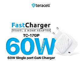 Kucni punjac Teracell Evolution TC-17GP, GaN, PPS, PD 3.0, 60W beli CE