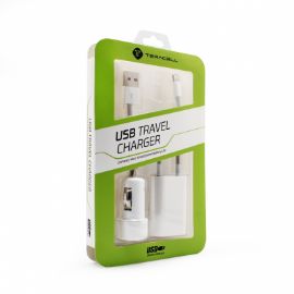 Slika Kucni punjac Teracell za iPhone lightning 3u1 5V 1A beli