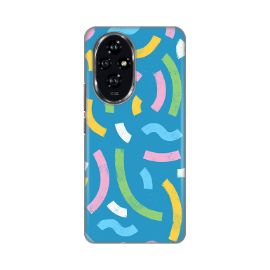 Slika Torbica Silikonska Print za Honor 200 Happy Lines blue