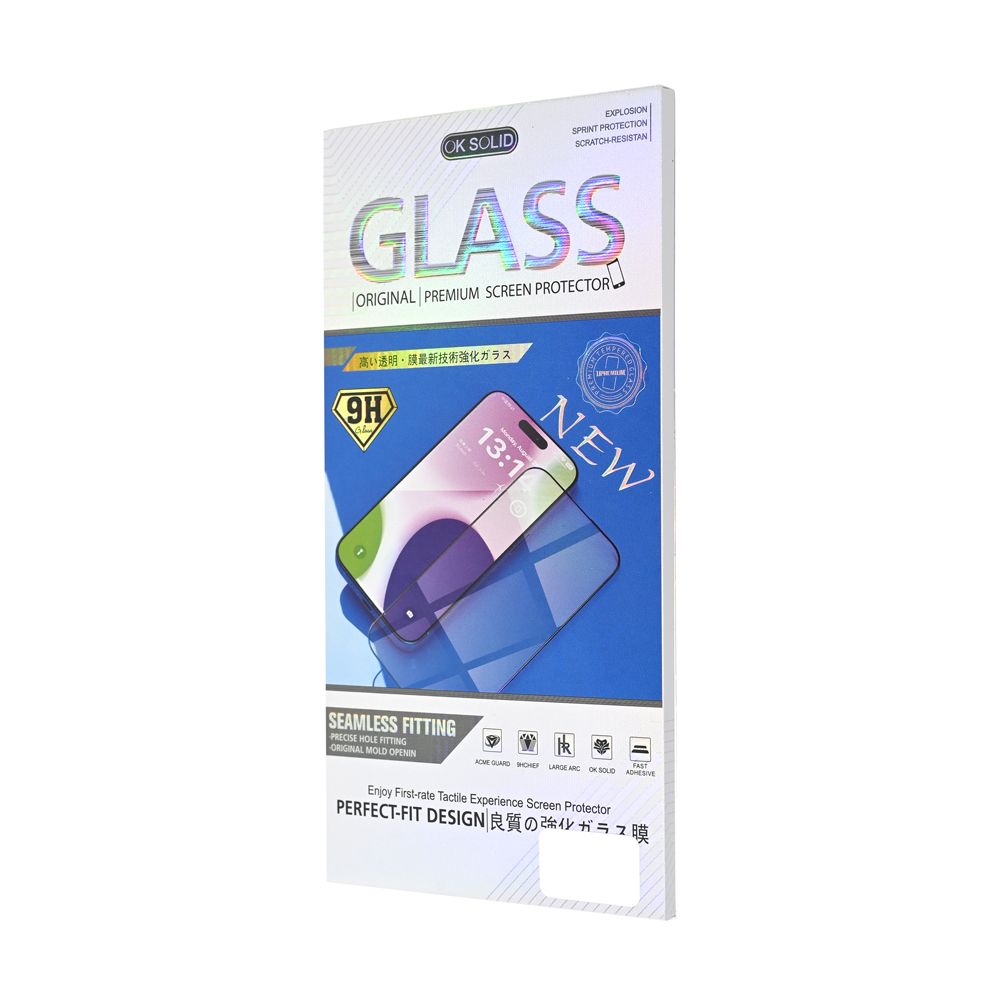 Zastitno staklo Tempered glass 21D za iPhone 17 Pro 6.3 crni