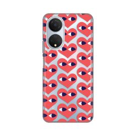 Slika Torbica Silikonska Print Skin za Honor X7 Eye Heart Pattern