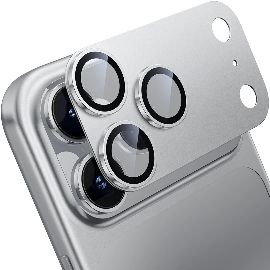 Zastita kamere Full Cover za iPhone 17 Pro Max srebrna