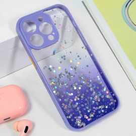 Torbica Frame Glitter za iPhone 15 Pro Max 6.7  ljubicasta