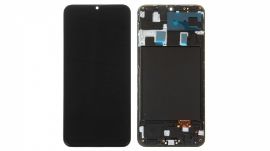 LCD za Samsung A205/Galaxy A20 + touch screen + frame Black OLED