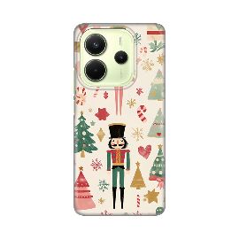 Slika Torbica Silikonska Print za Xiaomi Redmi Note 14 4G (SRB) Vintage Christmas