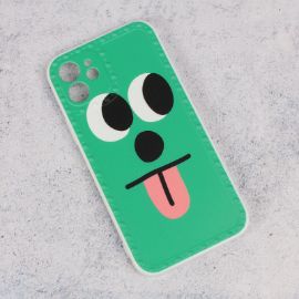 Slika Torbica Smile face za iPhone 12 6.1 zelena