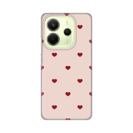 Slika Torbica Silikonska Print za Xiaomi Redmi Note 14 4G (SRB) Beige Hearts