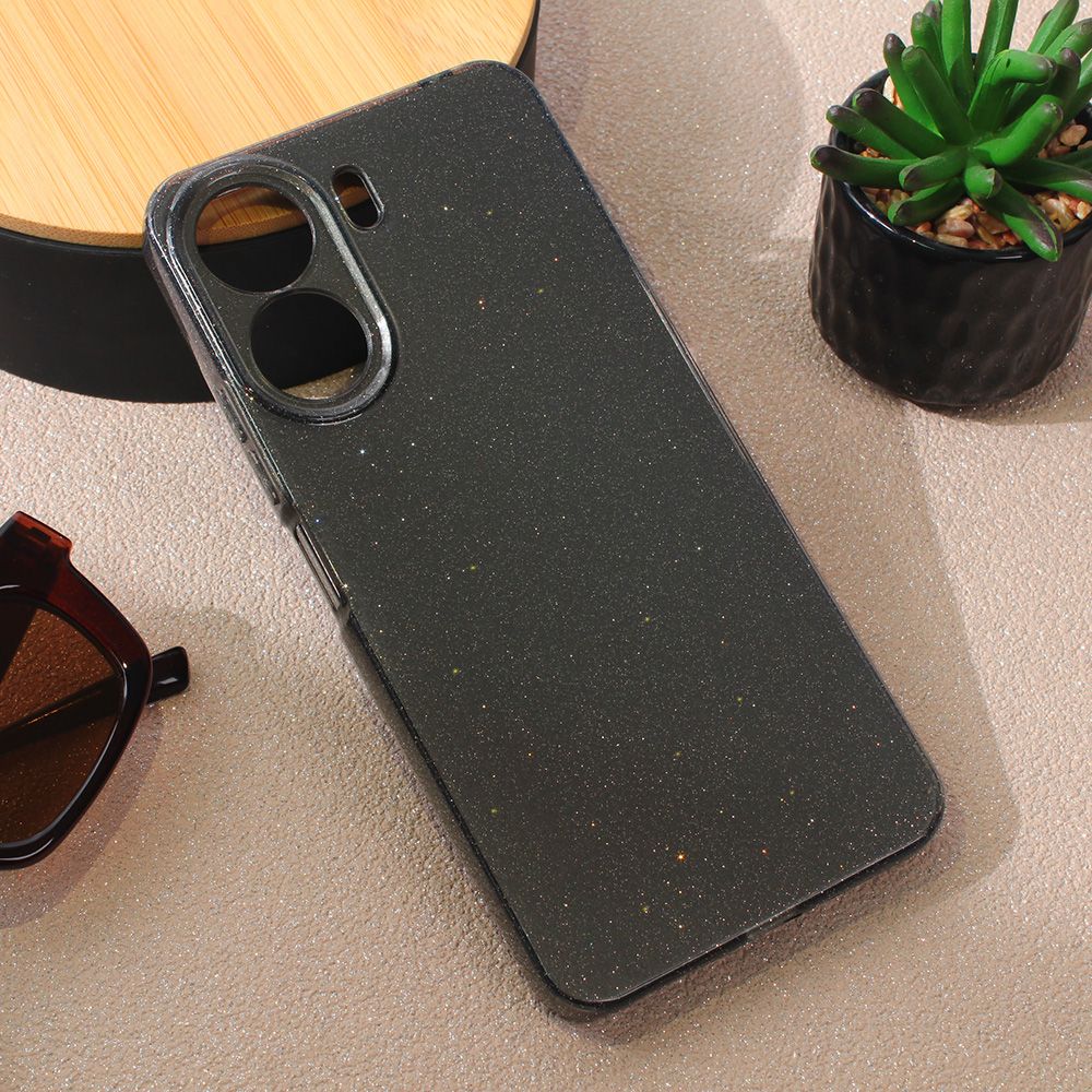 Torbica Sparkle Dust za Xiaomi Redmi 13C srebrna