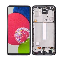 LCD za Samsung A528/Galaxy A52S 5G + touch screen + frame black HQ OLED