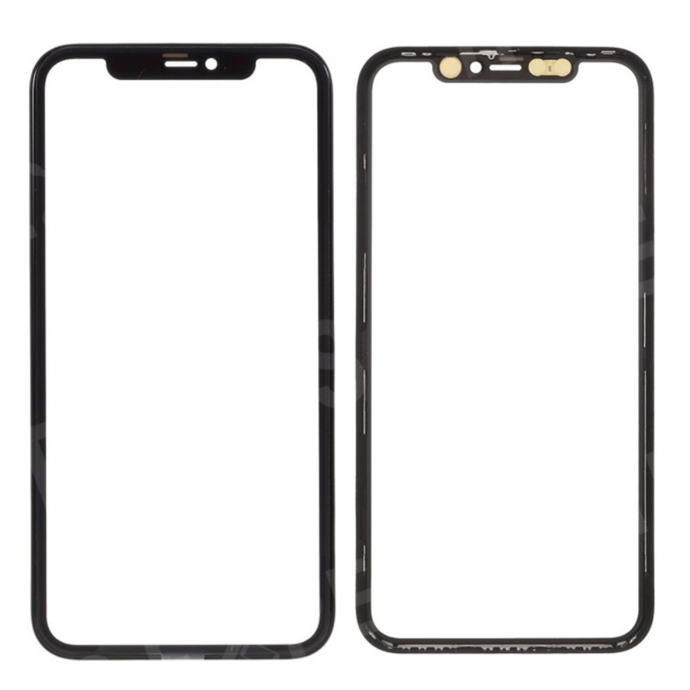 Staklo touch screen-a + frame + OCA Iphone 11 Crno CHO