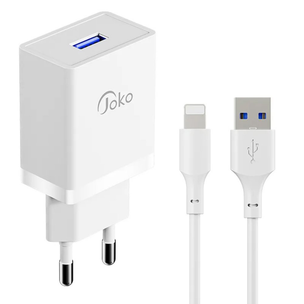 Kucni Punjac Konfulon Jk77 Lighting Kablom Beli 1m Iphone - naslovna