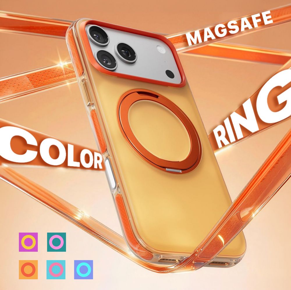 Torbica Magsafe Color Ring za iPhone 15 6.1 svetlo plava
