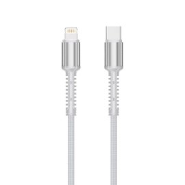 Slika Data kabl Teracell Evolution PD Type C na iPhone 11/12/13 lightniing beli 1m