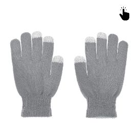 Rukavice za touch screen RY M (22cm) sive