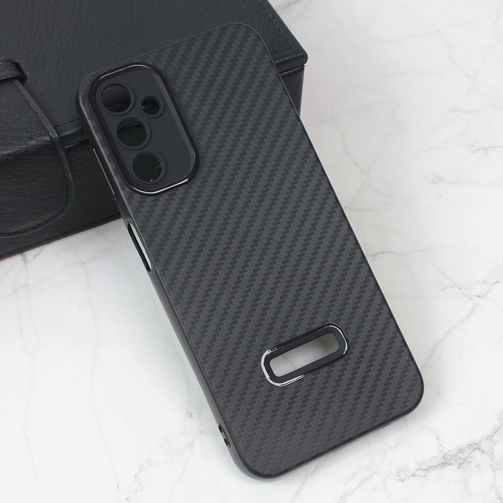 Torbica Carbon Stripe za Samsung A245F Galaxy A24 4G crna