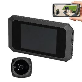 Slika Video pametno zvono JWD Cat Eye za vrata ugradno Wireless