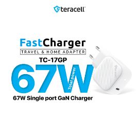 Slika Kucni punjac Teracell Evolution TC-17GP, GaN, PPS, PD 3.0, 65W beli CE