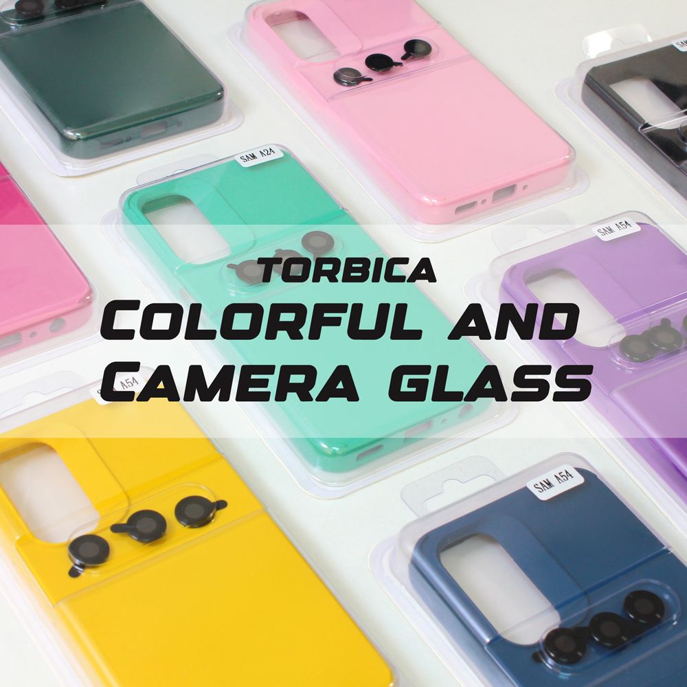 Torbica Colorful and Camera glass za Samsung A245F Galaxy A24 4G zelena