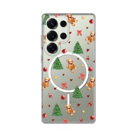 Slika Torbica Print Magsafe za Samsung S938B Galaxy S25 Ultra Merry Bear