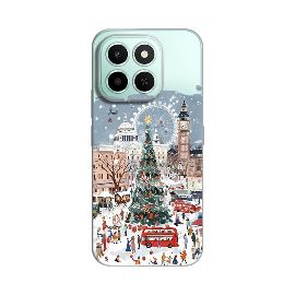 Torbica Silikonska Print Skin za Honor X6c Christmas Town