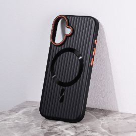 Slika Torbica Magsafe Stripe za iPhone 16 6.1 crna