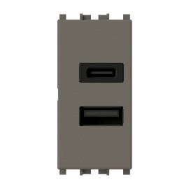 Slika Uticnica USB CA 20W Vimar Arke metal 4B.V19M.USB.30