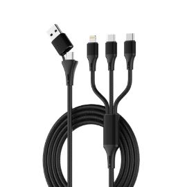 Data kabl LDNIO LC97 uc 100W 4 u 1 crni 1.2m