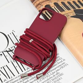 Slika Torbica Crossbody za iPhone 15 6.1 bordo