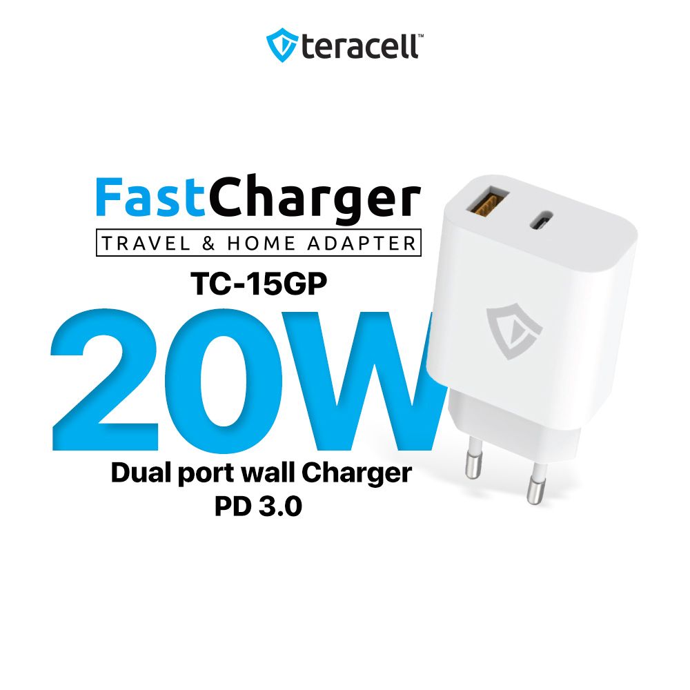 Kucni Punjac Tc-15gp Teracell Evolution Qc3.0 Pd 20w Ligh.ka - naslovna
